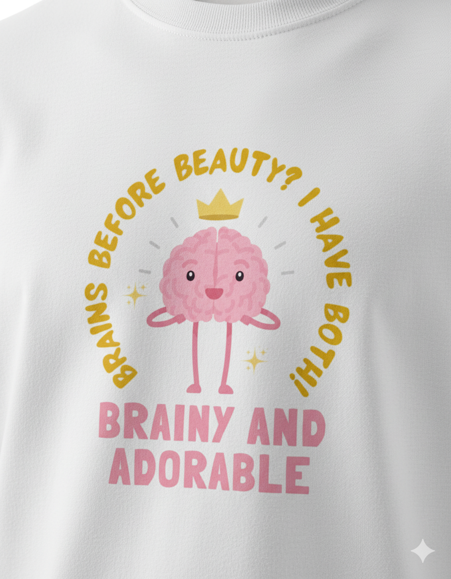 Brains Before Beauty (I Have Both) Tee