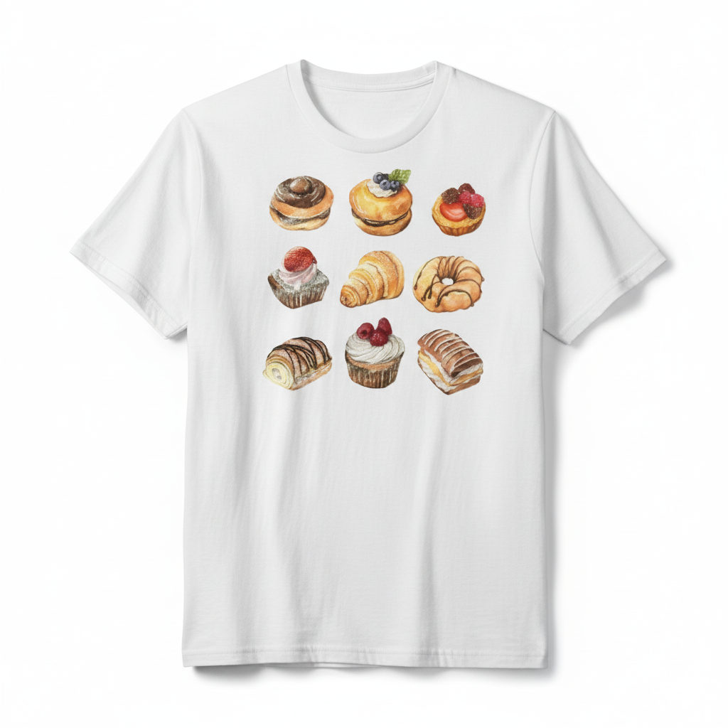 Sweet Treats Printed Cotton T-Shirt