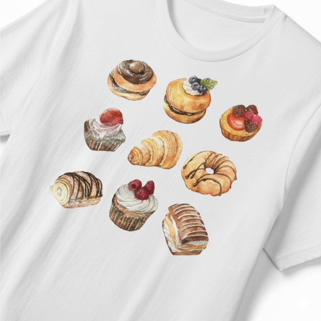 Sweet Treats Printed Cotton T-Shirt