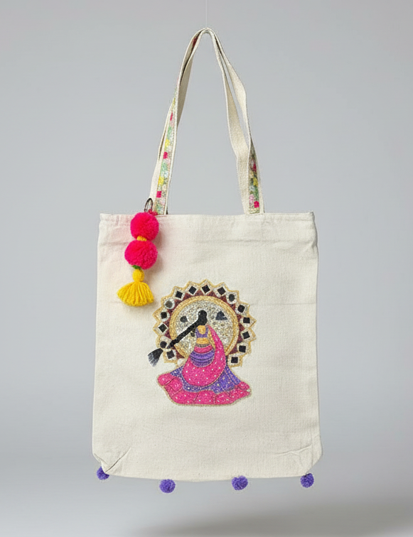 Ethnic Muse Canvas Tote