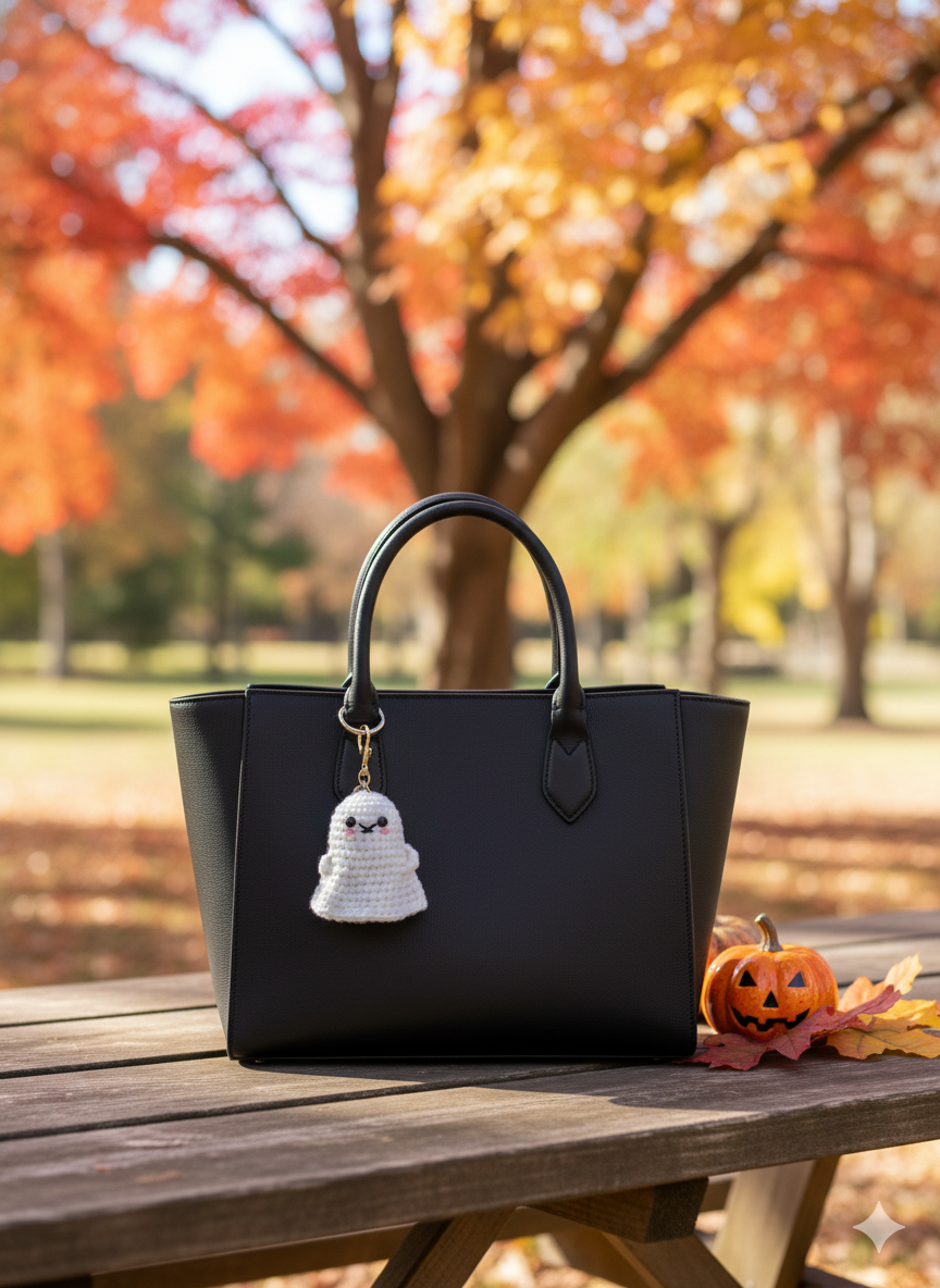 Handmade Ghost Crochet Charm — Boo-tifully Adorable! 👻