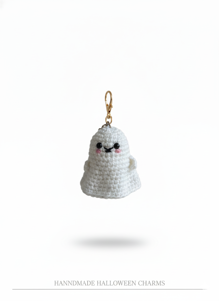 Handmade Ghost Crochet Charm — Boo-tifully Adorable! 👻