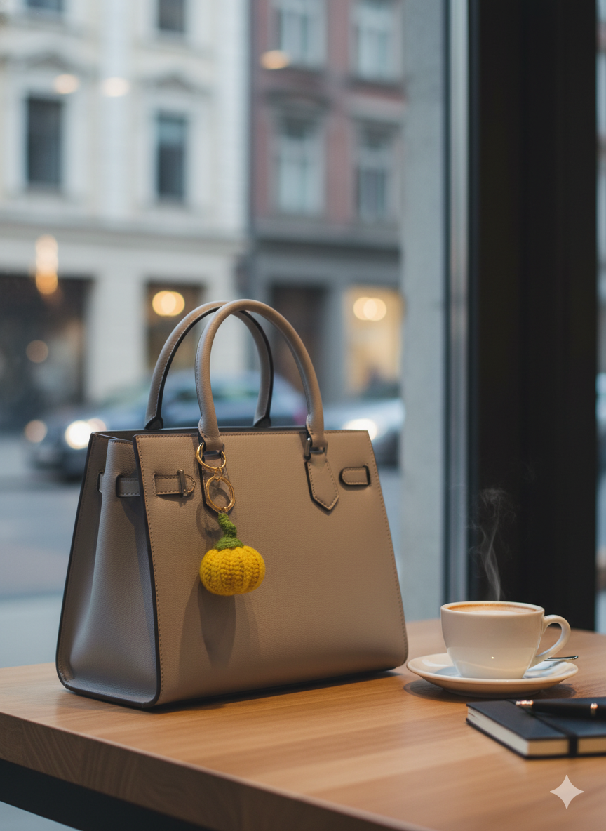 Handmade Pumpkin Crochet Charm — Fall in Love with Cozy Vibes! 🍂