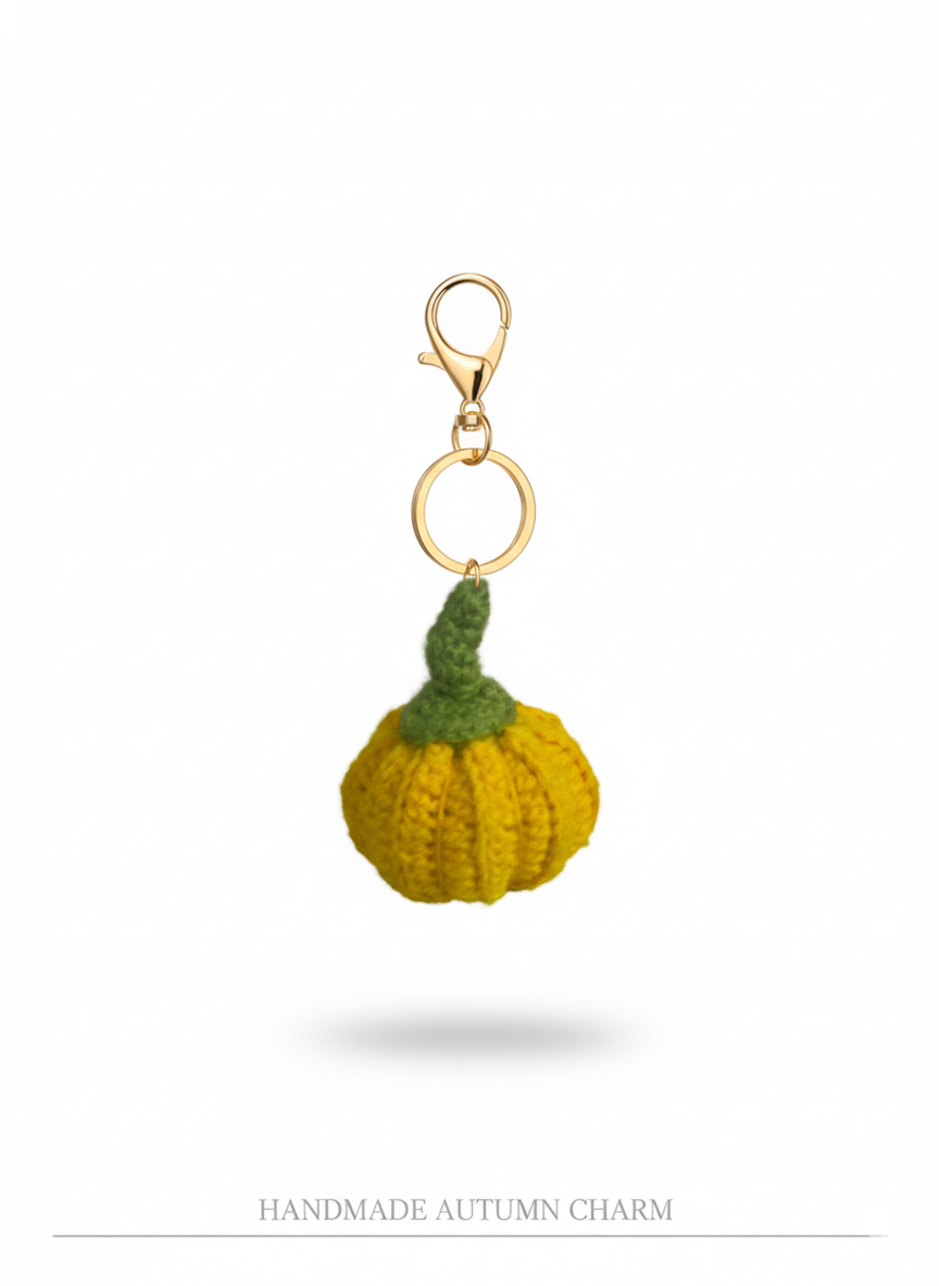 Handmade Pumpkin Crochet Charm — Fall in Love with Cozy Vibes! 🍂