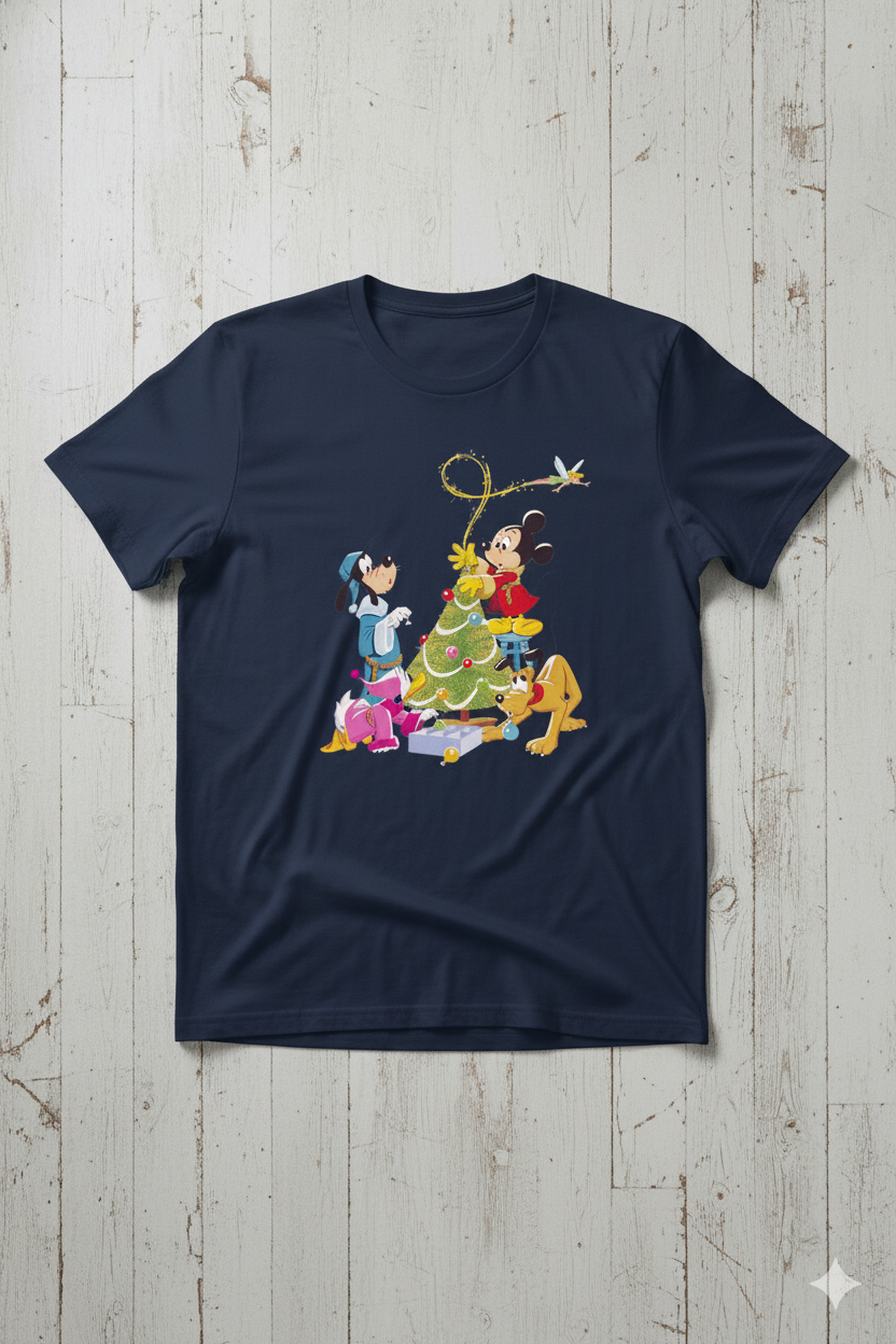 “Holiday Friends Decorating Tee”