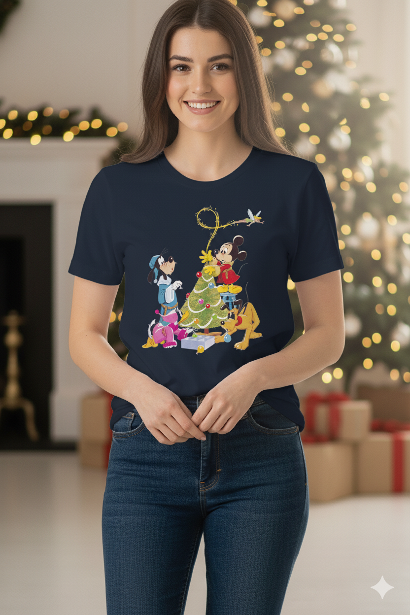 “Holiday Friends Decorating Tee”
