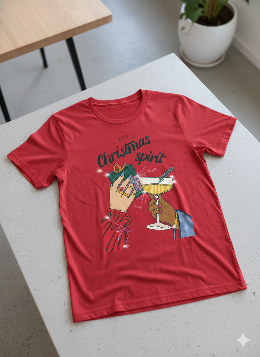 Christmas Spirit Cheers Tee