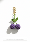 Crochet Tulip Bag Charm- Pretty Purple