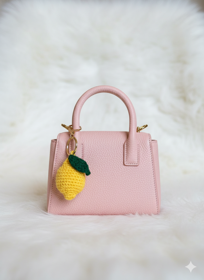 🍋 Crochet Lemon Charm – Zesty &Sweet