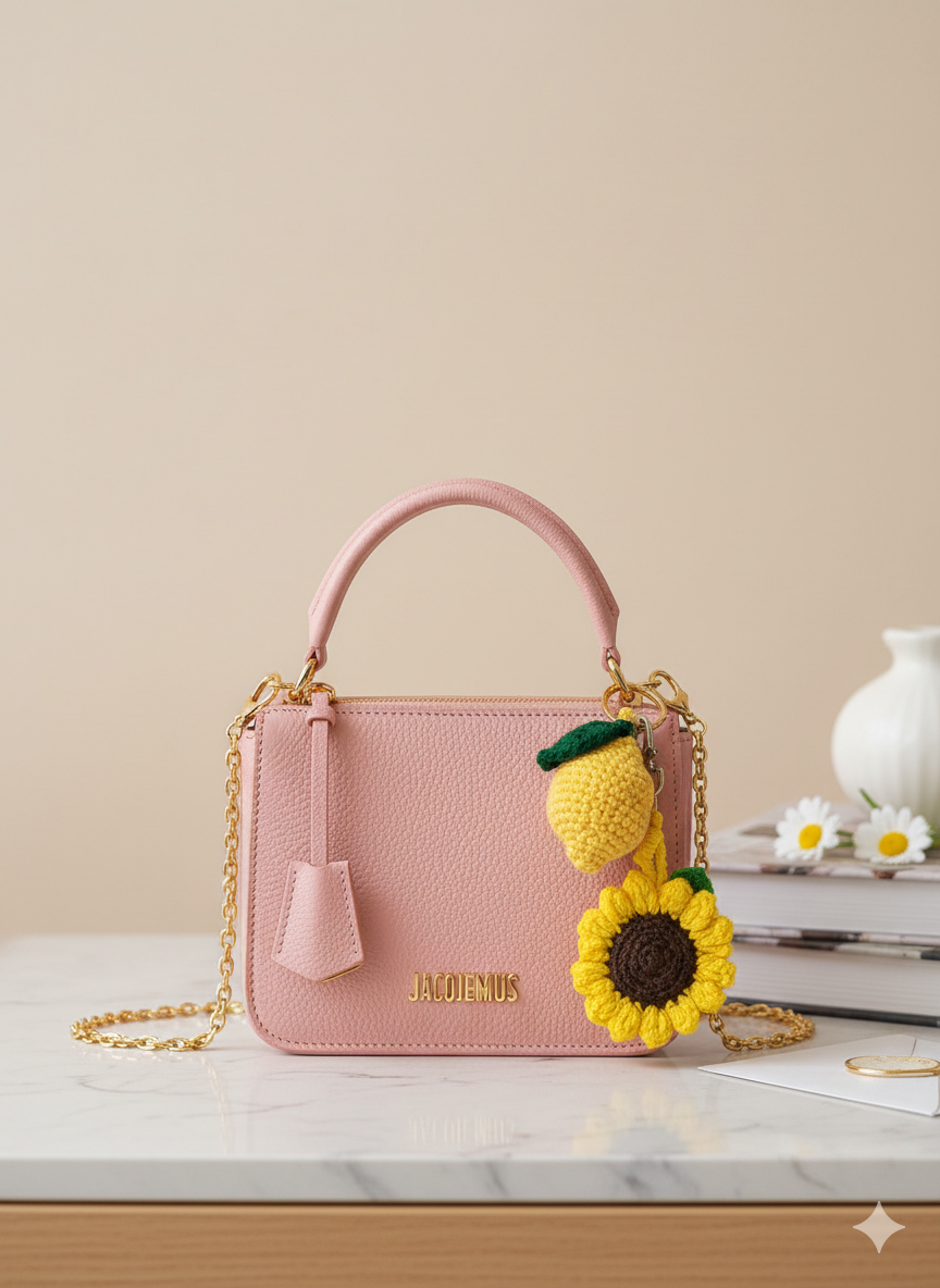 🌻 Crochet Sunflower Charm – Little Ray of Sunshine