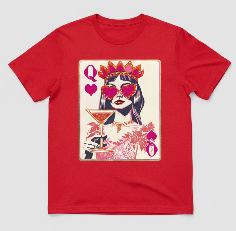 Queen of Hearts Tee ❤️👑🍸
