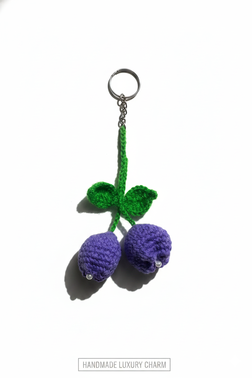 Lilac Tulip Duo Crochet Charm 🌷