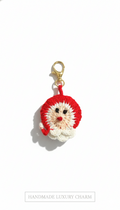 Santa Snuggles – Hand-Crocheted Luxury Charm