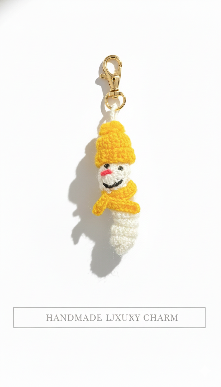 Skinny Snowman – Hand-Crocheted Winter Charm