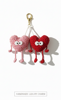Heart Pals Crochet Charm – Handmade Cute Companions