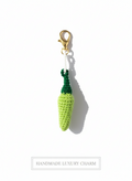 🌶️ Green Mirchi Muse – Handmade Crochet Charm