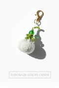 Garlic Crochet Charm — Handmade Lucky Bag & Keychain  🧄