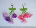 Handmade Crochet Flower Charm Keychain – Bell Blossom Charm