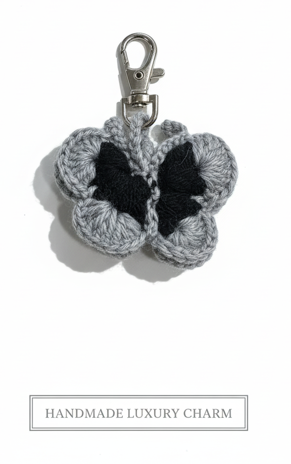 Butterfly Crochet Charm