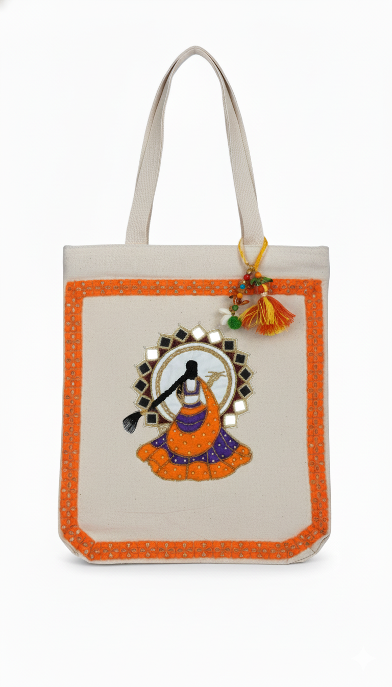 Desi Diva Handcrafted Jute Bag