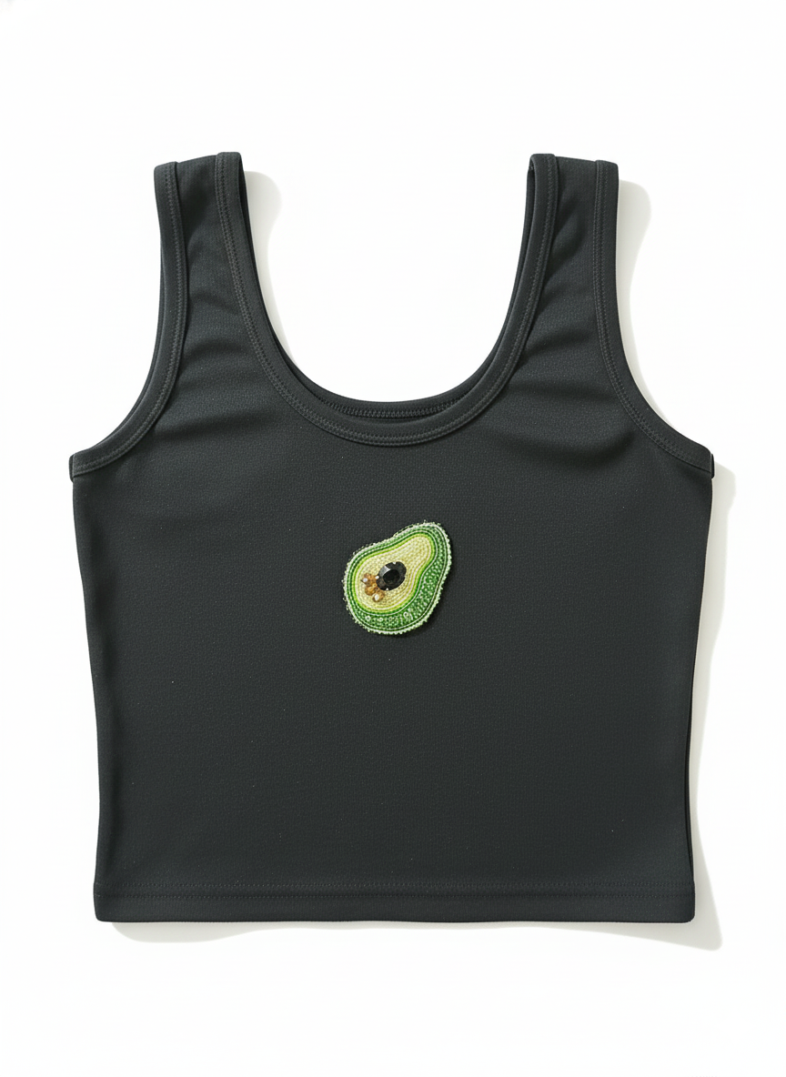 🥑Avo Mood Crop Tank