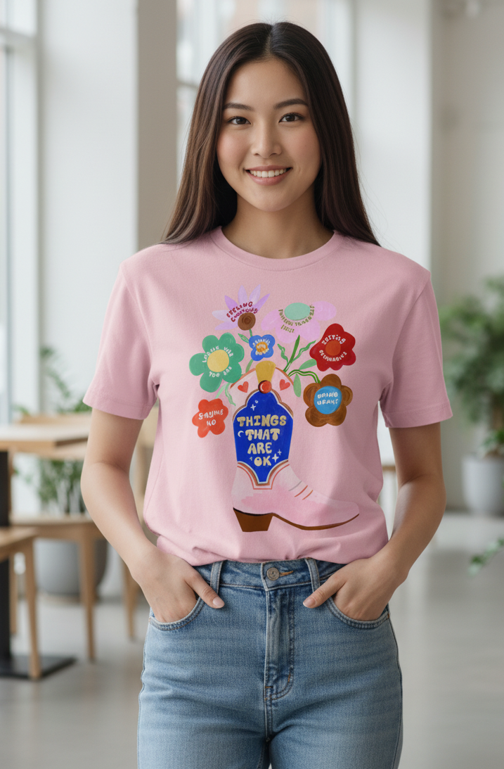 Things Are Okay Boot Tee 🌸🤠✨