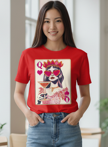 Queen of Hearts Tee ❤️👑🍸