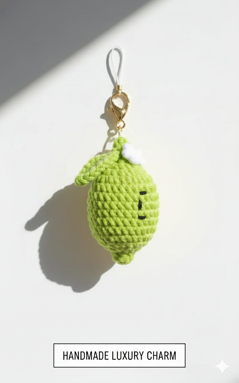 “Zesty Lemon Charm – Handmade Slice of Sunshine”