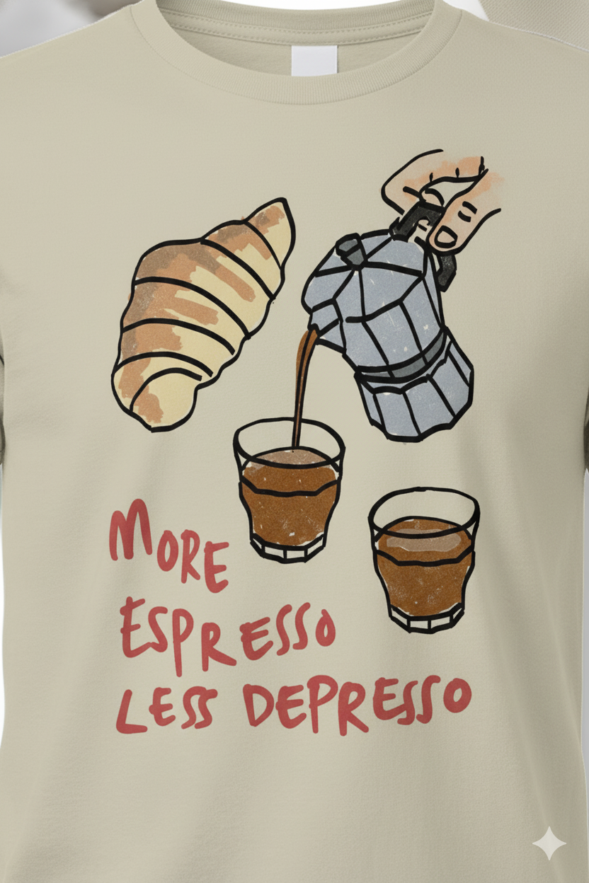 ☕ More Espresso, Less Depresso Tee