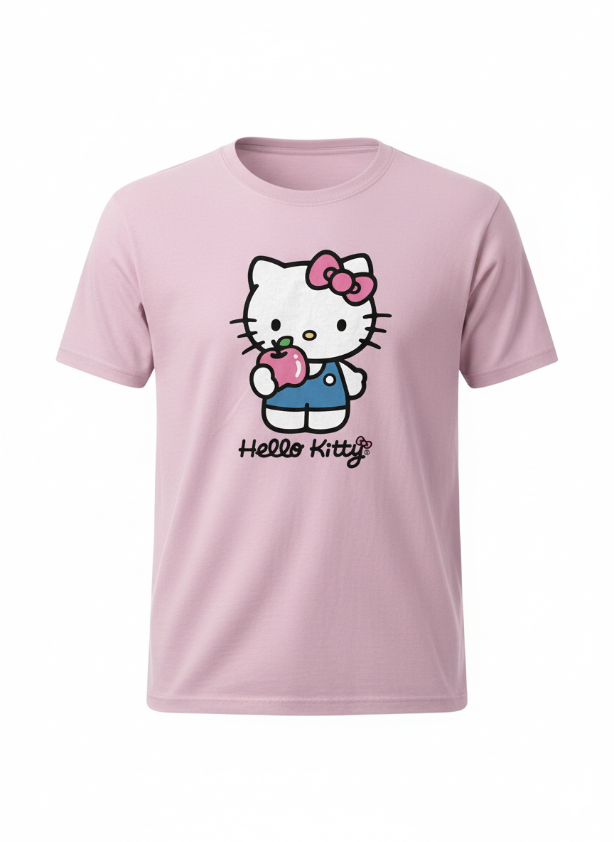 🍎 Apple of My Eye – Hello Kitty Tee 💜