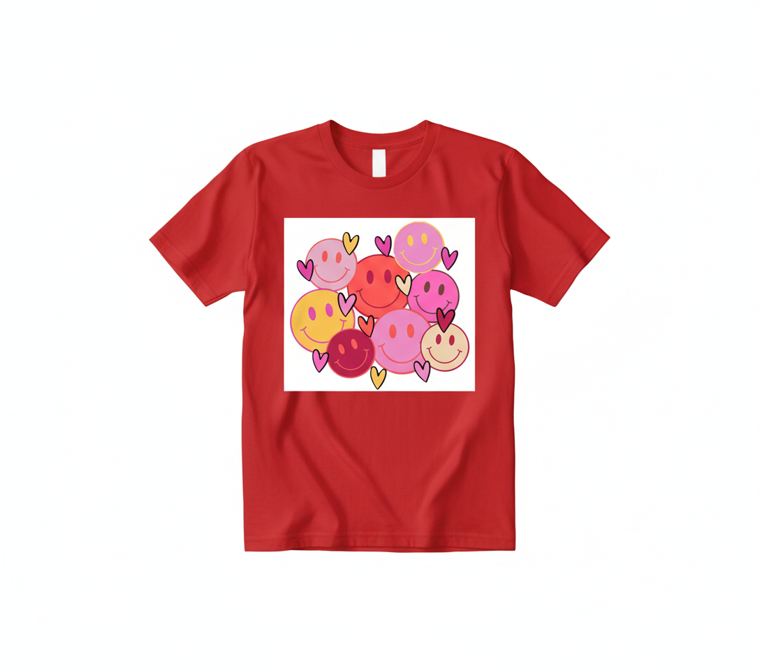 Happy Hearts Smiley Tee