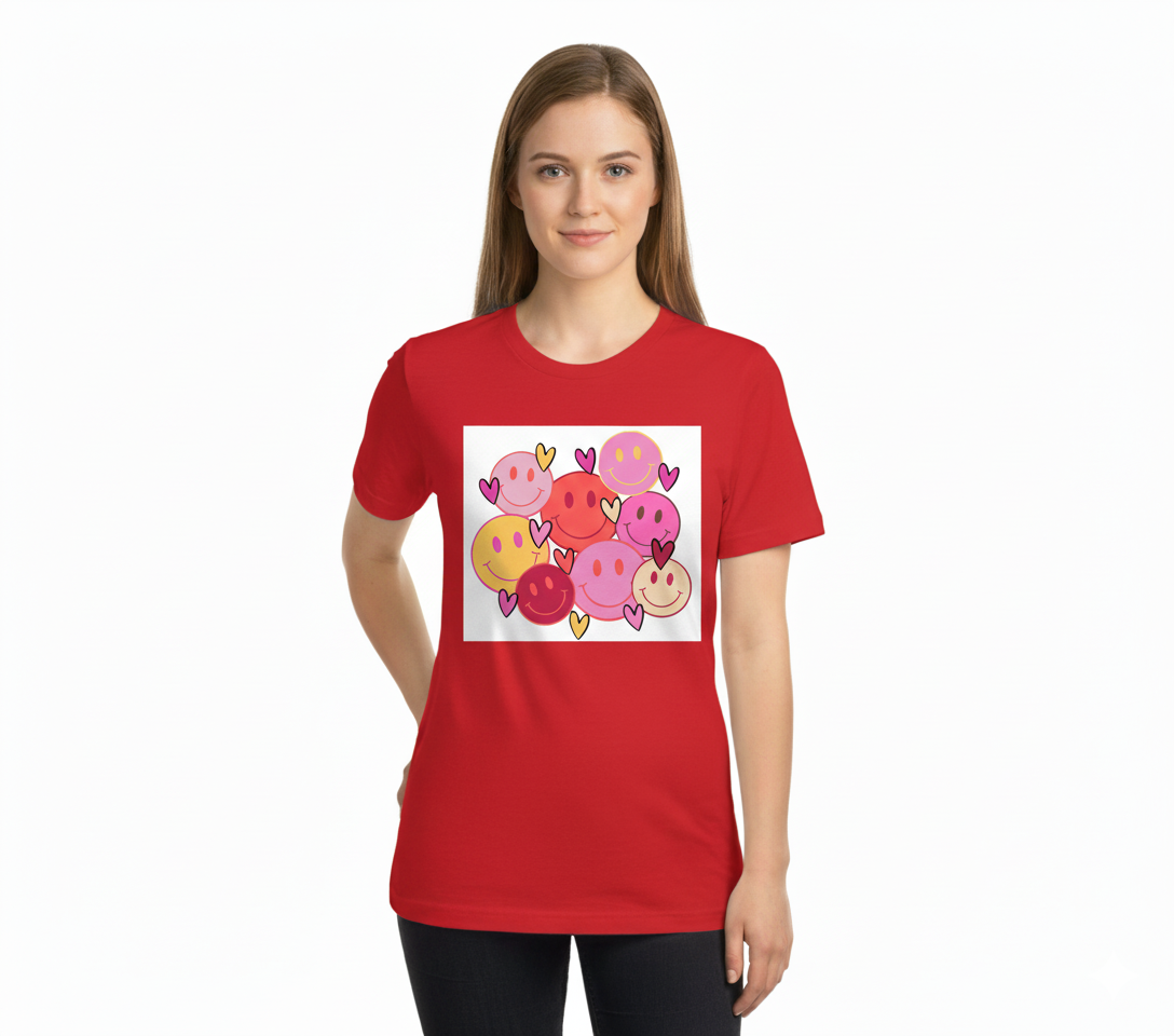 Happy Hearts Smiley Tee