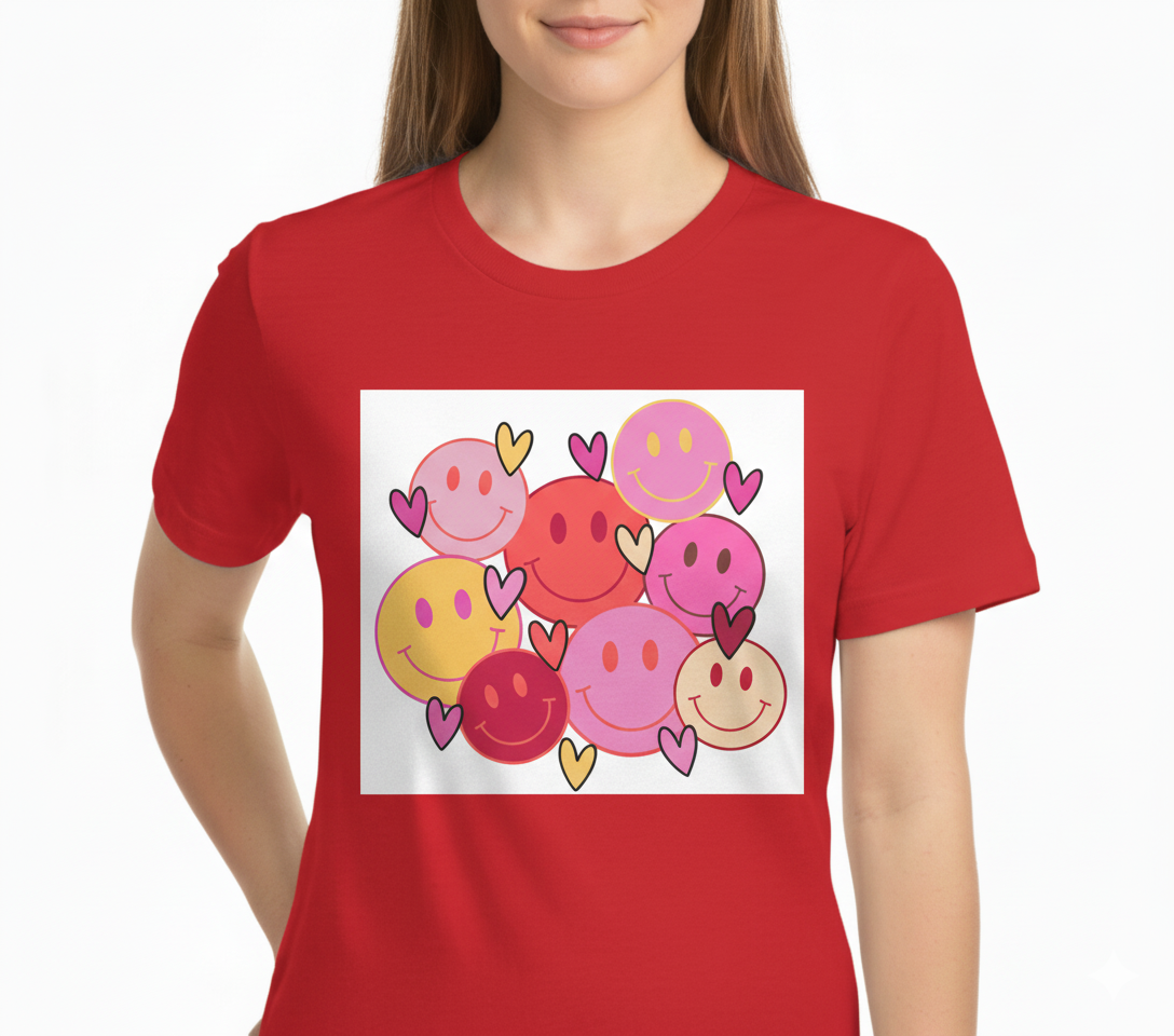 Happy Hearts Smiley Tee