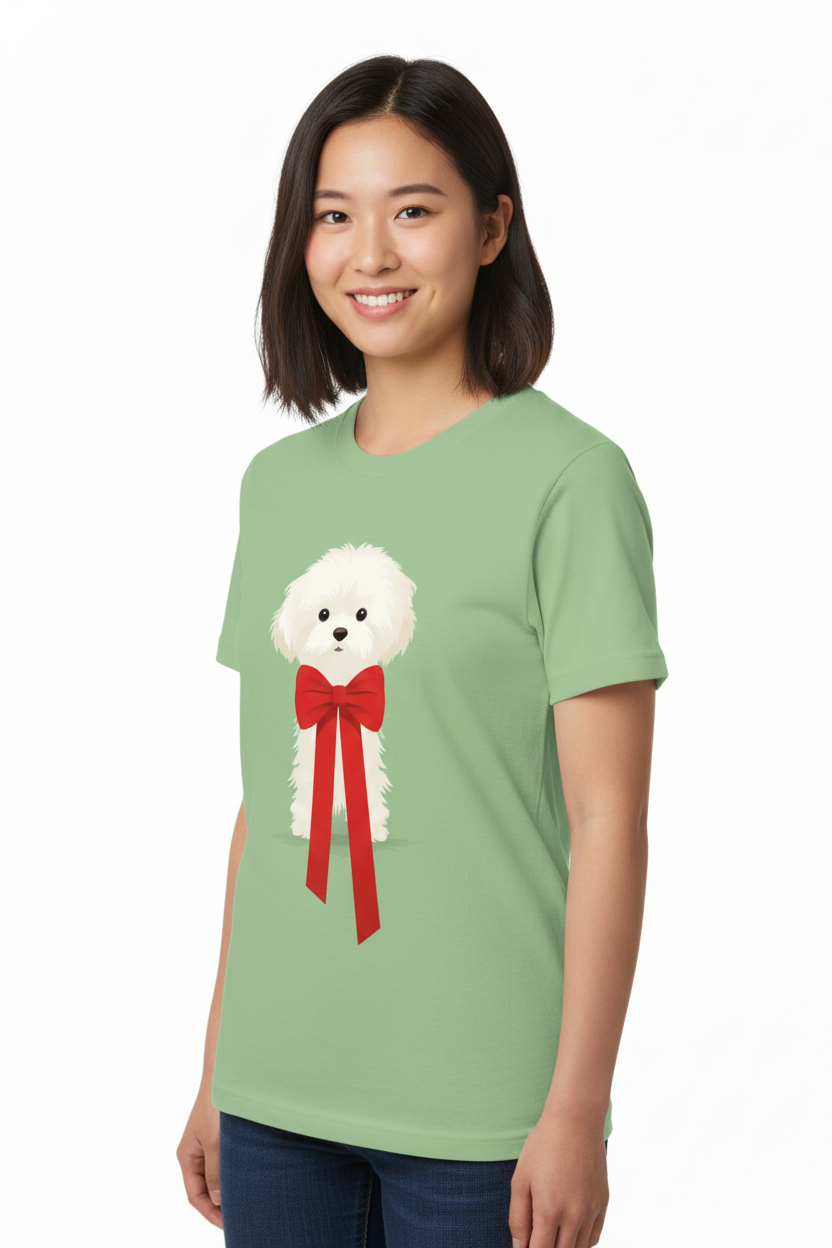 🎁 Holiday Puppy Bow Tee 🎁