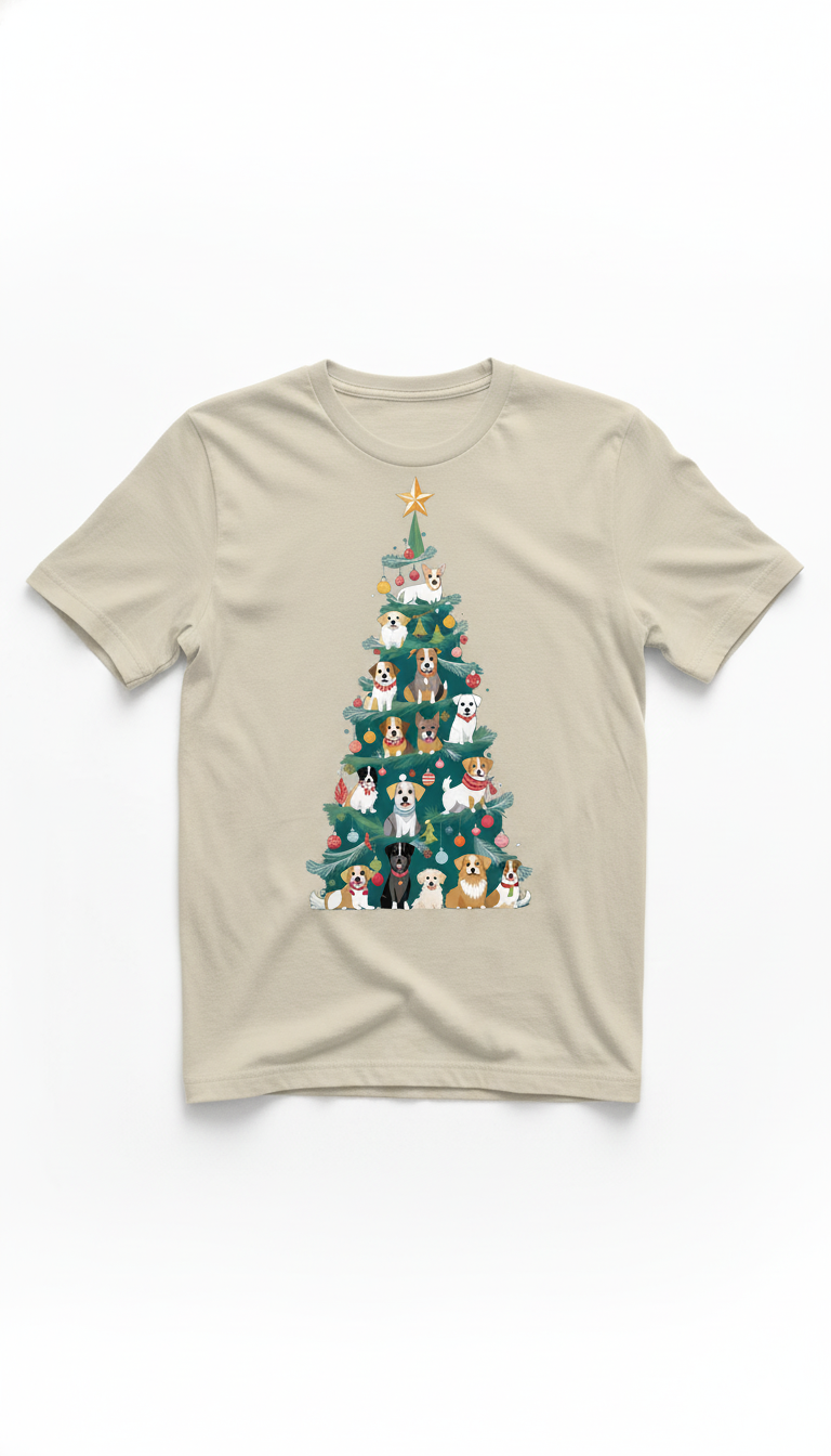 🎄 Dog Christmas Tree Tee 🎄