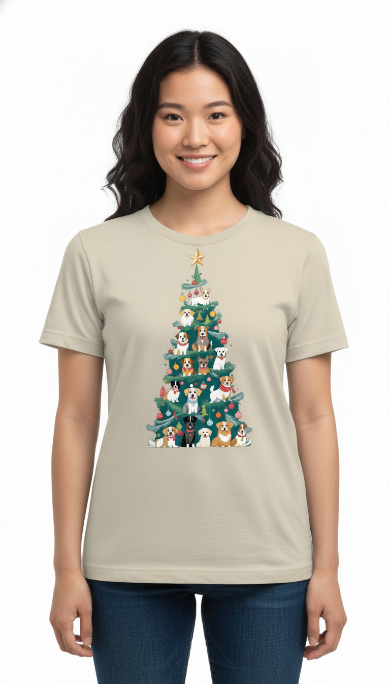🎄 Dog Christmas Tree Tee 🎄