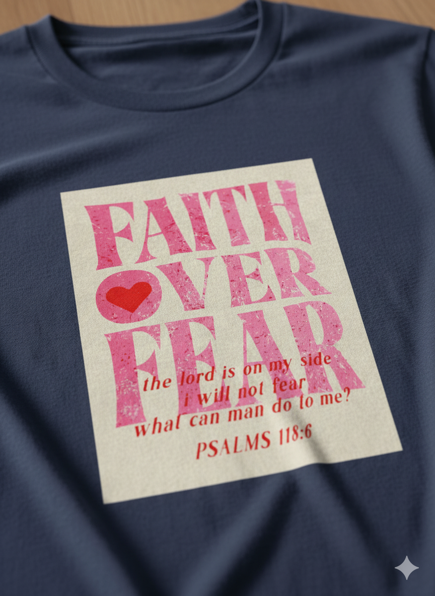 "Faith Over Fear" Scripture Tee