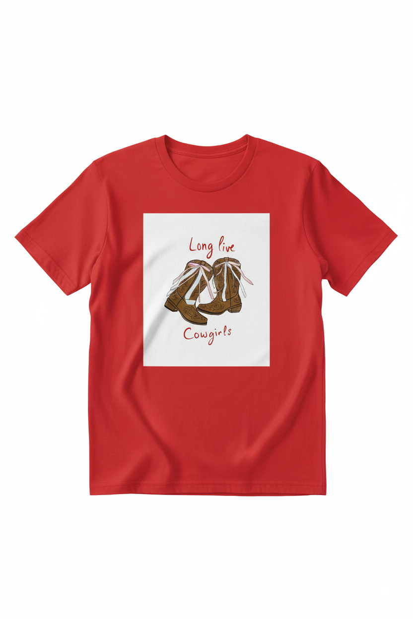 Long Live Cowgirl – Western Vibes Printed Tee