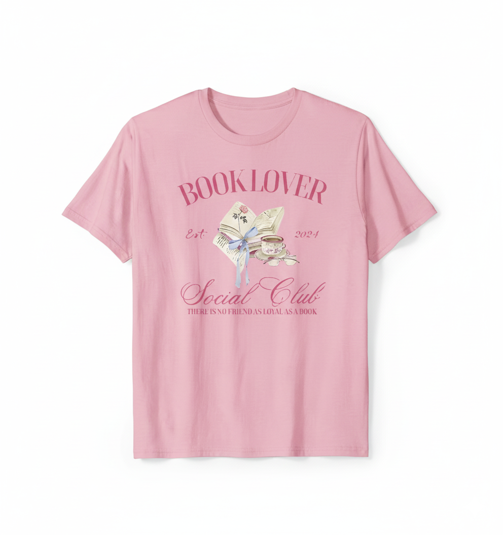 Bookish Bliss Tee – Pink & Cozy