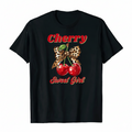 🍒 Cherry Sweet Girl Graphic Tee – For the Bold &Sweet!