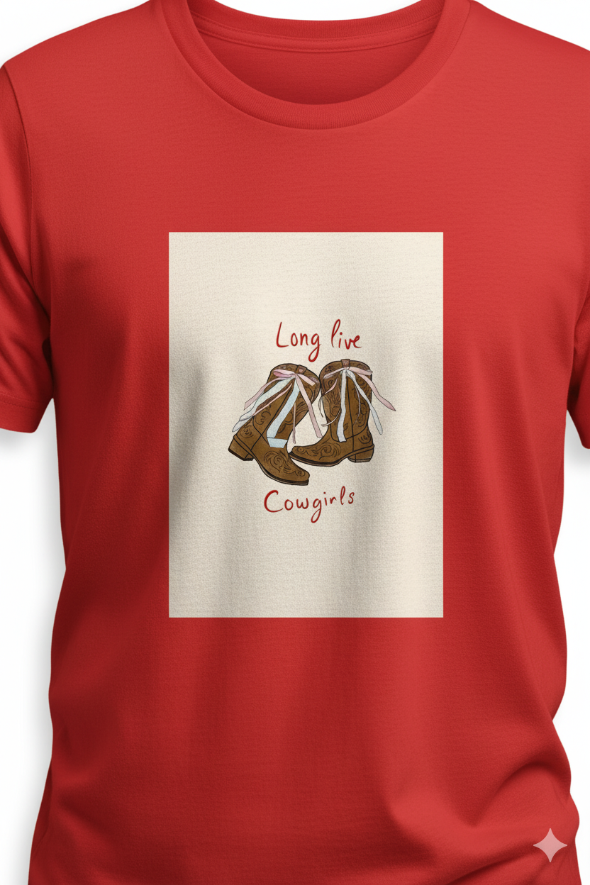 Long Live Cowgirl – Western Vibes Printed Tee