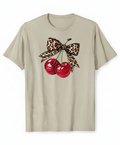 🍒 Cherry Bow Graphic Tee – Chic &Playful!