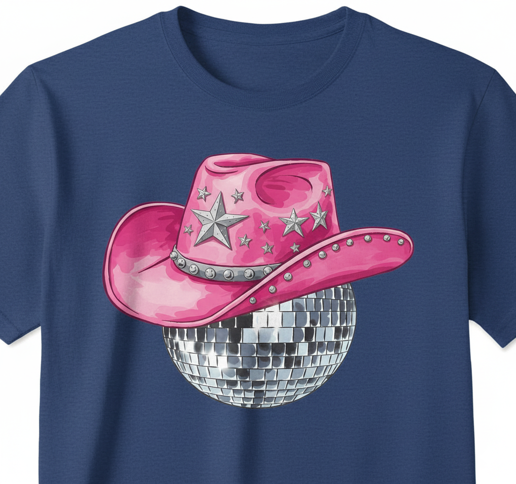 ✨Yeehaw Vibes Only: Disco Cowboy Tee✨