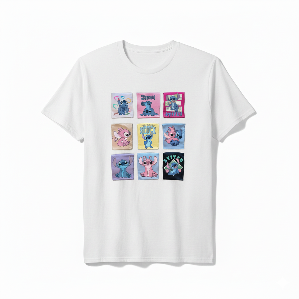 💙 Galactic Love: Stitch & Angel Tee 💗