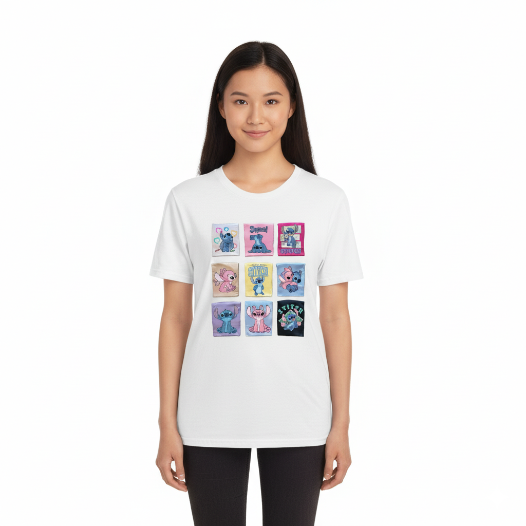 💙 Galactic Love: Stitch & Angel Tee 💗