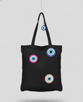Midnight Charm Tote – Handcrafted Evil Eye Statement Bag