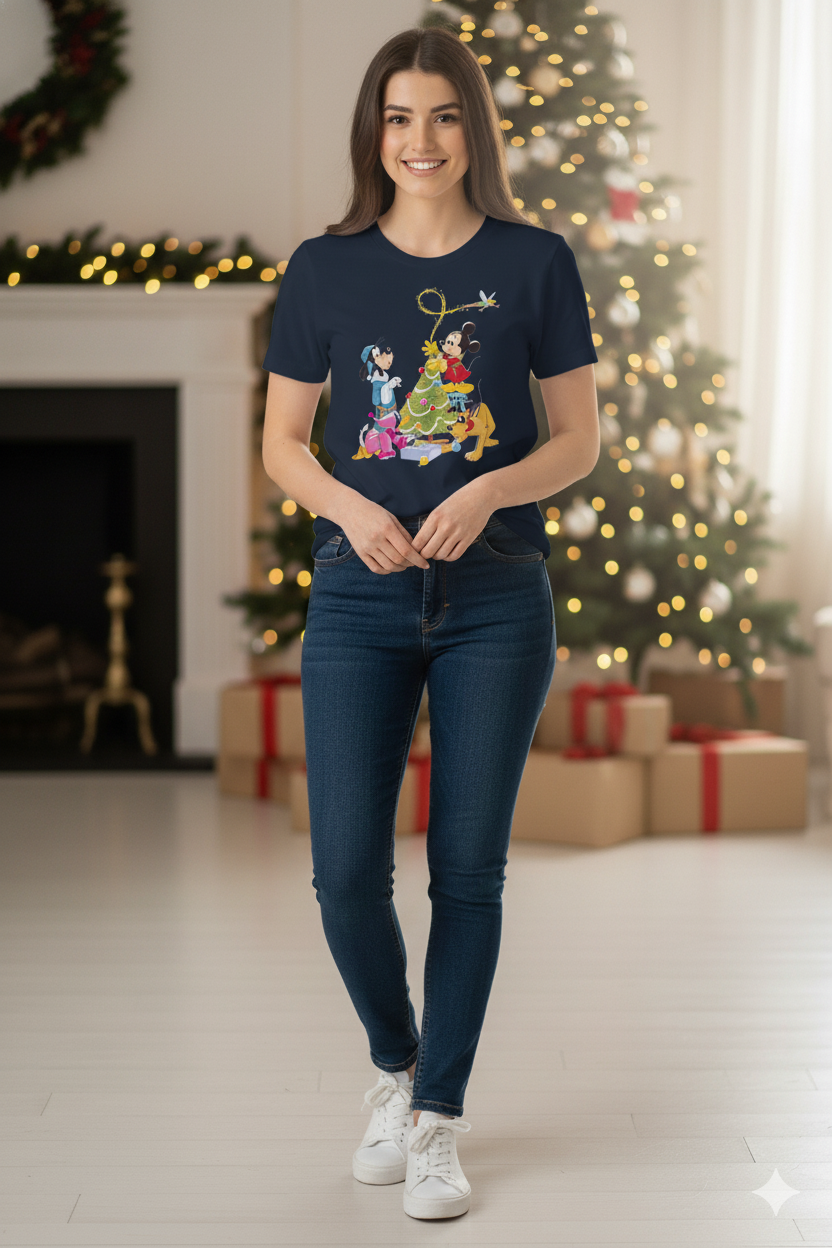 “Holiday Friends Decorating Tee”