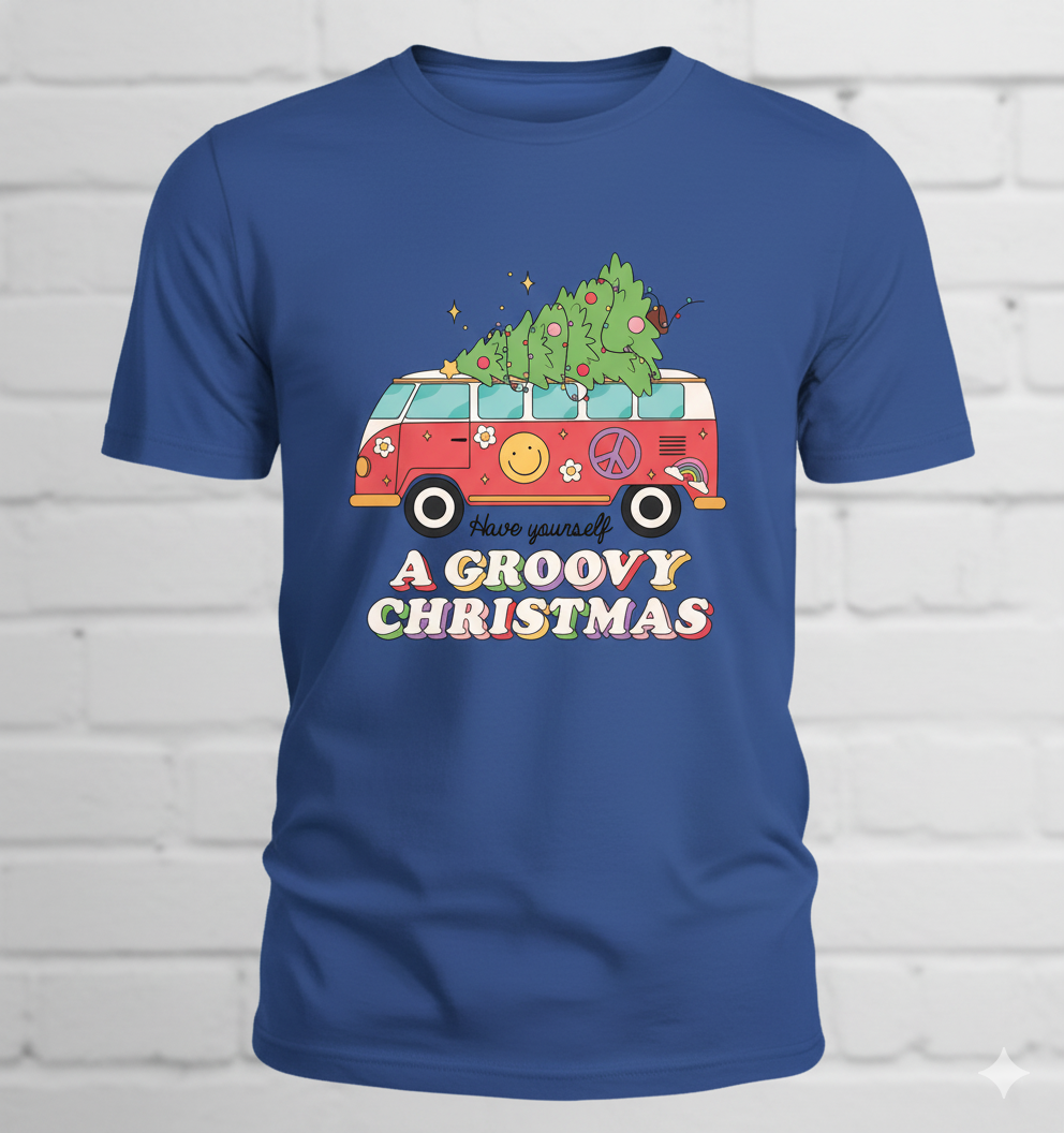 Groovy Christmas Vibes Tee