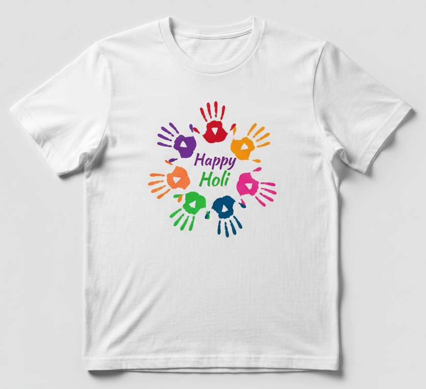 🌈 “Rangon Ka Celebration” Happy Holi Tee